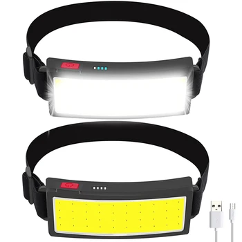COB Nešiojamų Lauko Žibintai, LED Žibintai su įmontuota Baterija, USB Įkraunamas Žibintas Kempingas, Žvejyba, Alpinizmas