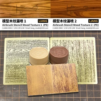 Liang Modelis Įrankiai Airbrush Trafaretas Medienos Tekstūros 1 2 3 4 Išsamiai-iki Kelių Masto Upgrade Kit Formavimo Priemonės, 1/35 1/48 1/72