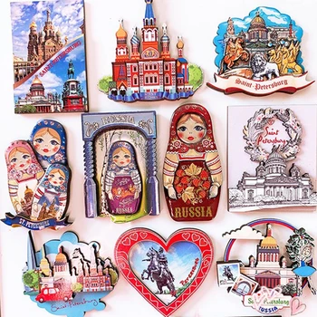 Naujas Sankt Peterburgo Lėlės, Rusijos Medieną, Šaldytuvas Magnetai Turizmo Suvenyrai, Šaldytuvas Magnetiniai Lipdukai Namų Dekoro